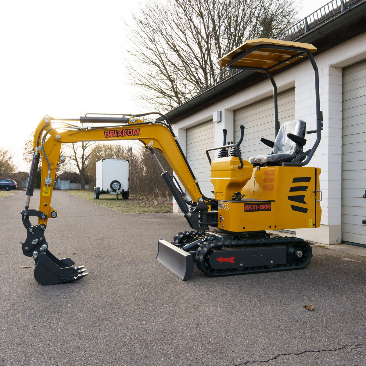 Minibagger BK09 Bagger 900kg Diesel inkl. Schnellwechsler & Zahnlöffel 7,6KW