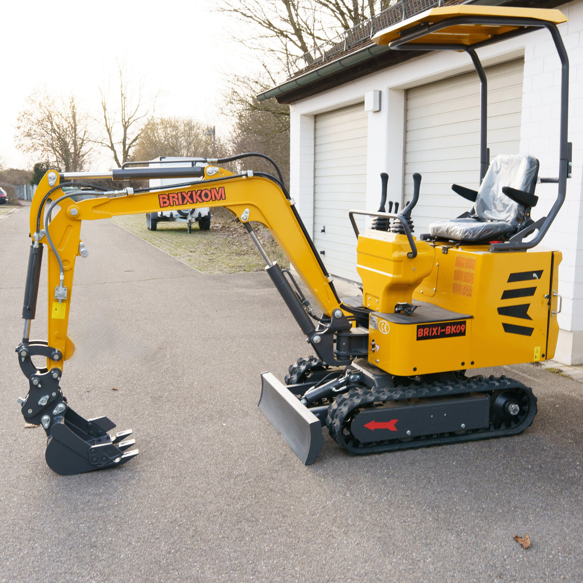 Minibagger BK09 Bagger 900kg Diesel inkl. Schnellwechsler & Zahnlöffel 7,6KW