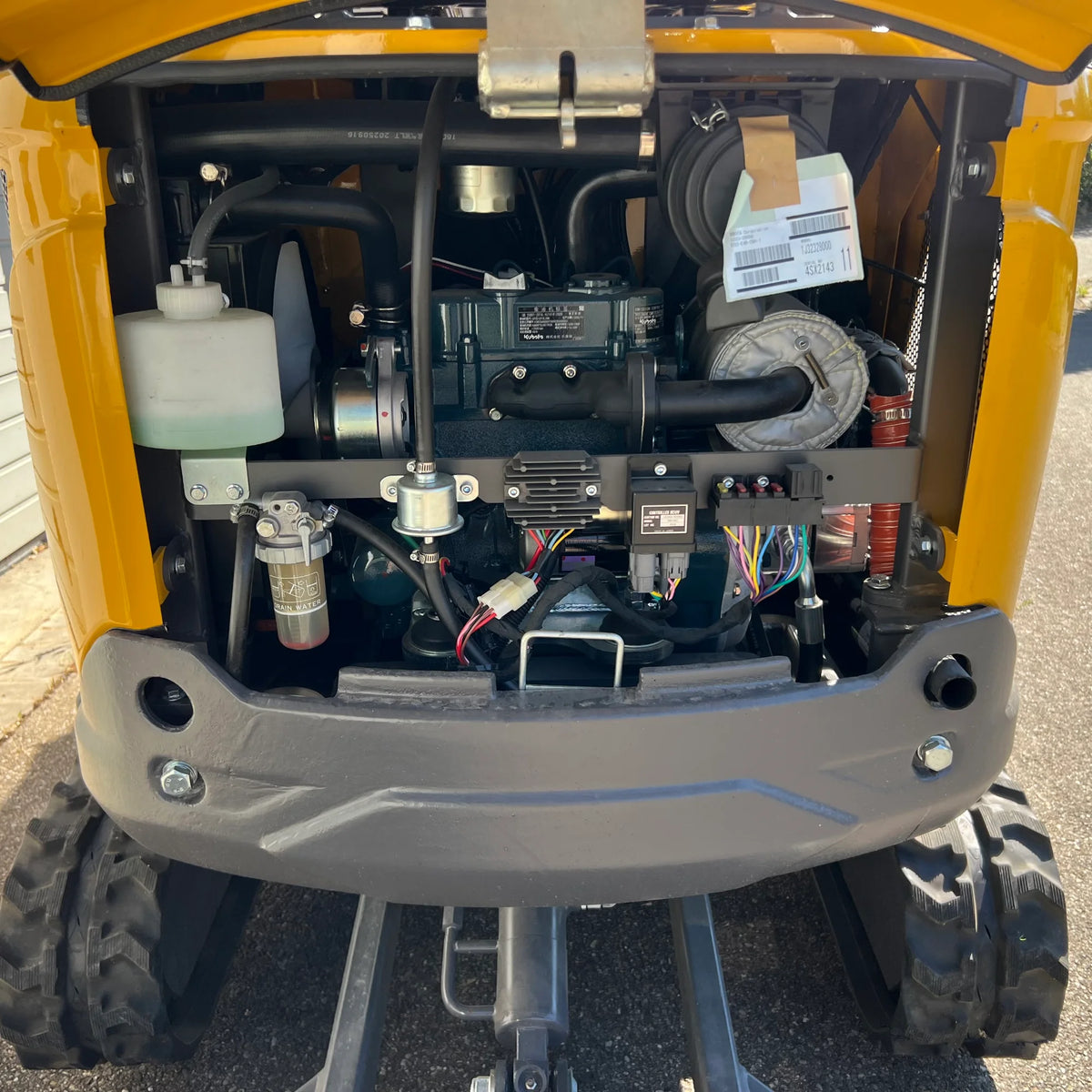Minibagger HY16F2 Kettenbagger Kubota D722 mit Verstellfahrwerk & Schnellwechsler & 43cm Zahnlöffel
