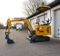 Minibagger BK09 Bagger 900kg Diesel inkl. Schnellwechsler & Zahnlöffel 7,6KW