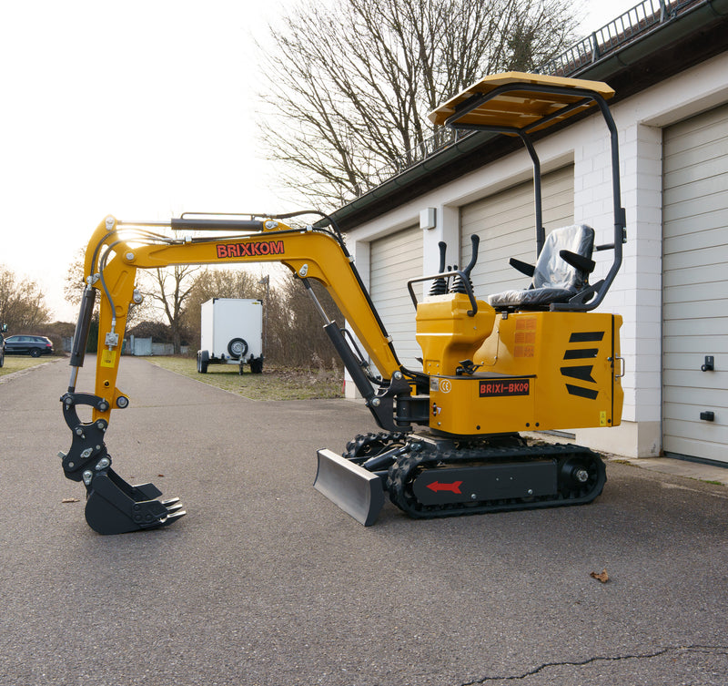 Minibagger BK09 Bagger 900kg Diesel inkl. Schnellwechsler & Zahnlöffel 7,6KW