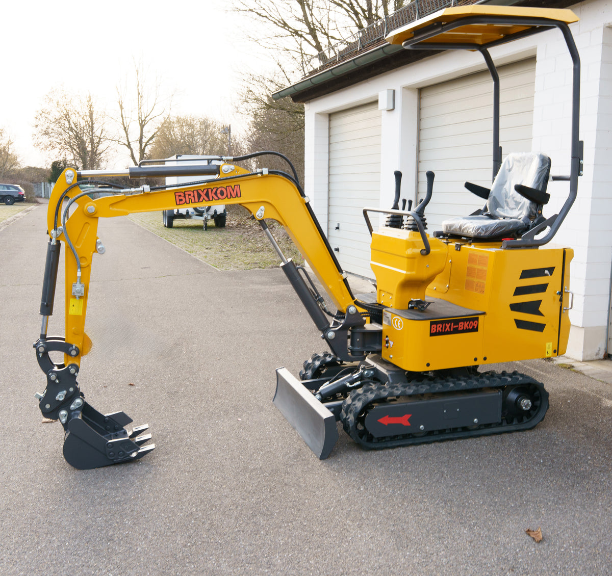 Minibagger BK09 Bagger 900kg Diesel inkl. Schnellwechsler & Zahnlöffel 7,6KW