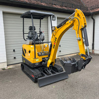 Minibagger HY18F1 - 1,8t, Kubota D722 Diesel, Schnellwechsler, 43 cm Zahnlöffel