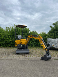 Minibagger HY10 Bagger 900kg Diesel inkl. Schnellwechsler & Zahnlöffel 7,6KW