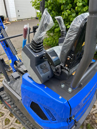 Minibagger HY12 Bagger 1000 kg Diesel 1t inkl. Schnellwechsler & Zahnlöffel