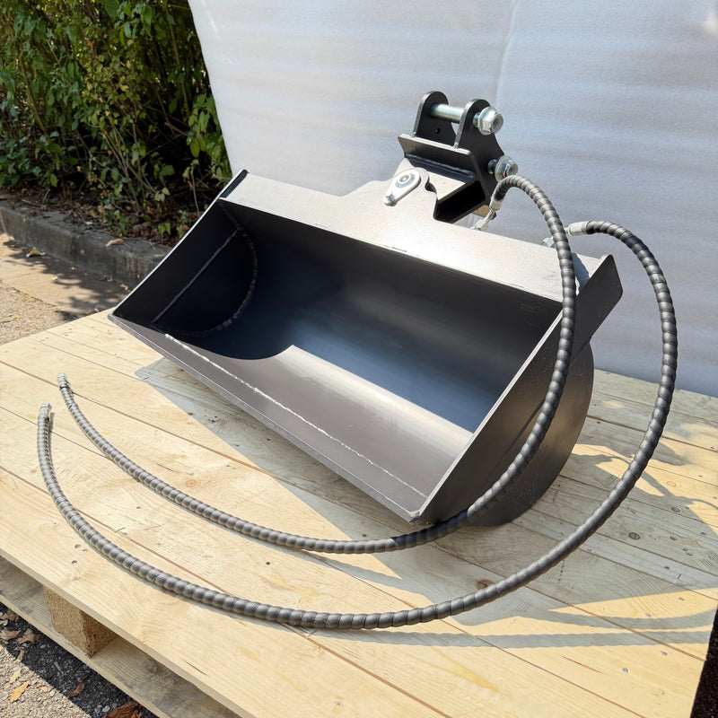 Hydraulischer Schwenk-Löffel 80cm für Minibagger Tilt-Schaufel